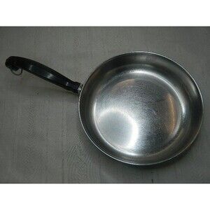 Vtg Farberware Aluminum Clad Stainless Steel 8 In Skillet Fry Pan NYC JV No Lid